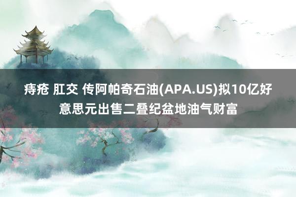 痔疮 肛交 传阿帕奇石油(APA.US)拟10亿好意思元出售二叠纪盆地油气财富